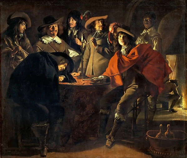 La Tabagie, dit aussi le corps de Garde (Smokers, or The Guards), 1643. Creator: Le Nain, Louis (1593-1648)