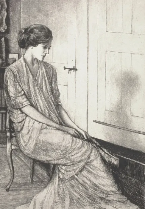 Framed Print : La Tanagra, c1900-1925. Creator: Ernest Haskell Framed Print : La Tanagra, c1900-1925. Creator: Ernest Haskell