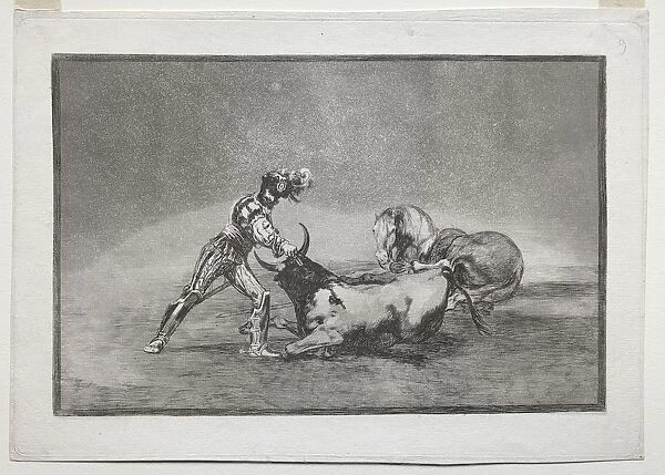 La Tauramaquia: A Spanish Knight Kills the Bull after Having Lost His Horse, 1815-1816
