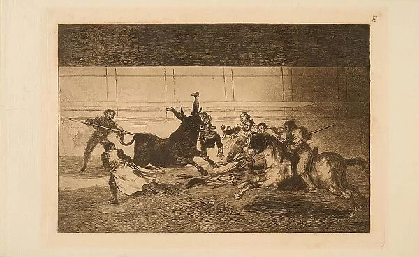 La Tauromaquia: The Death of Pepe Illo, 1815-1816. Creator: Goya, Francisco, de (1746-1828)