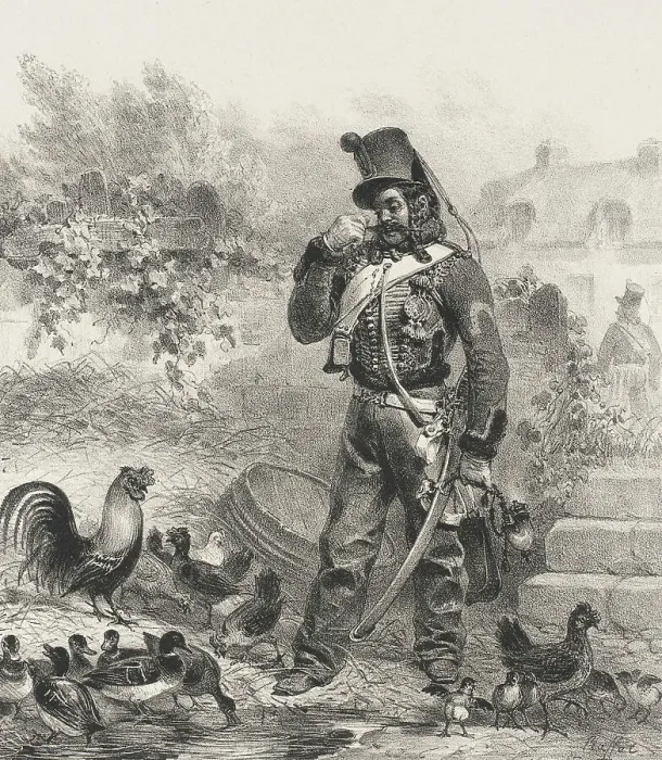 Framed Print : La Tentation, c1833. Creator: Auguste Raffet Framed Print : La Tentation, c1833. Creator: Auguste Raffet