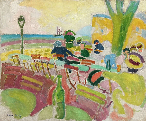 La Terrasse sur la Plage, 1907. Creator: Dufy, Raoul (1877-1953)