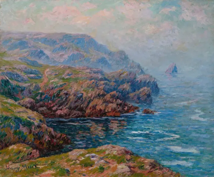 Framed Print : La terre de cleden, 1910. Creator: Moret, Henry (1856-1913) Framed Print : La terre de cleden, 1910. Creator: Moret, Henry (1856-1913)