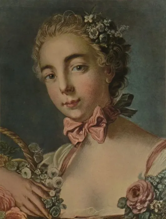 Framed Print : La Tete De Flore (Madame Deshayes), 1769, (1913). Artist: Louis Marin Bonnet Framed Print : La Tete De Flore (Madame Deshayes), 1769, (1913). Artist: Louis Marin Bonnet