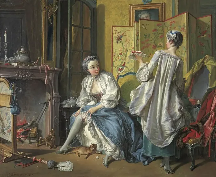 Framed Print : La Toilette, 1742. Creator: Francois Boucher Framed Print : La Toilette, 1742. Creator: Francois Boucher