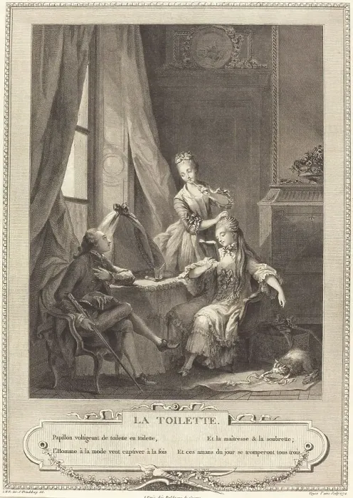 Framed Print : La toilette, 1774. Creator: Nicolas-Joseph Voyez Framed Print : La toilette, 1774. Creator: Nicolas-Joseph Voyez