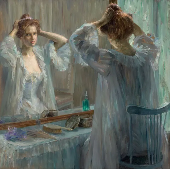 Framed Print : La Toilette, 1898. Creator: Breslau, Louise-Catherine (1856-1927) Framed Print : La Toilette, 1898. Creator: Breslau, Louise-Catherine (1856-1927)