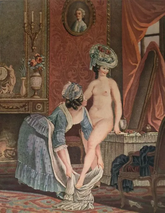 Framed Print : La Toilette, (Bathing), c1765-1790, (1913). Artist: Louis Marin Bonnet Framed Print : La Toilette, (Bathing), c1765-1790, (1913). Artist: Louis Marin Bonnet