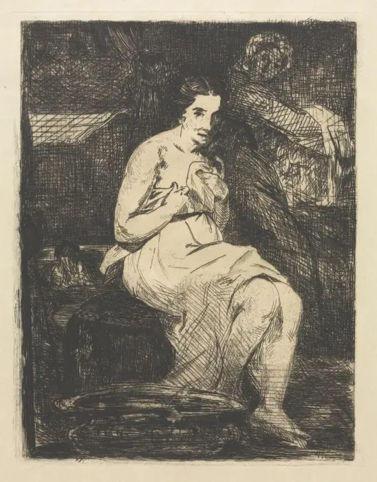 Framed Print : La Toilette. Creator: Edouard Manet (French, 1832-1883) Framed Print : La Toilette. Creator: Edouard Manet (French, 1832-1883)