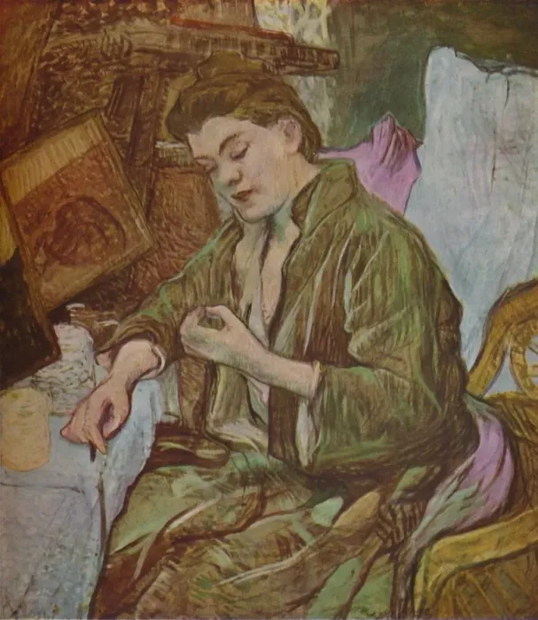 Framed Print : La Toilette, ( Getting Ready ), 1891, (1937). Creator: Henri de Toulouse-Lautrec Framed Print : La Toilette, ( Getting Ready ), 1891, (1937). Creator: Henri de Toulouse-Lautrec
