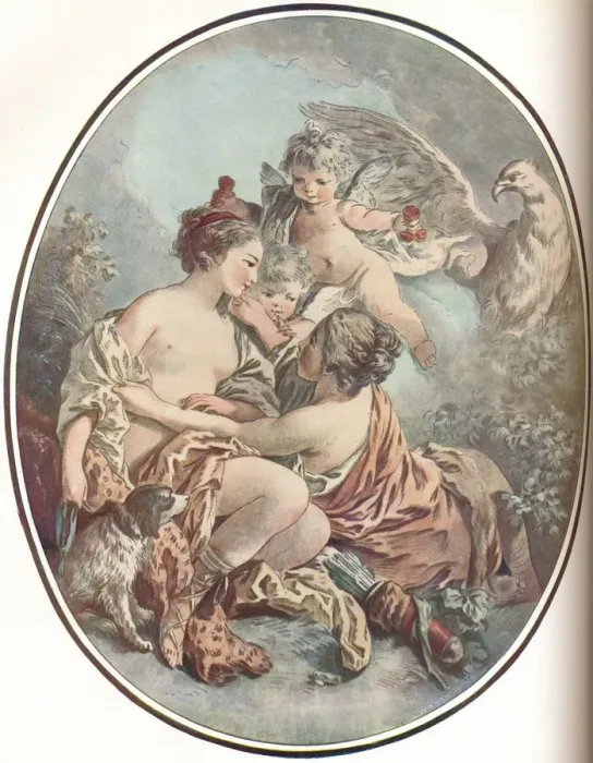 Framed Print : La Toilette de Venus, 1907. Artist: Jean Baptiste Marie Huet Framed Print : La Toilette de Venus, 1907. Artist: Jean Baptiste Marie Huet