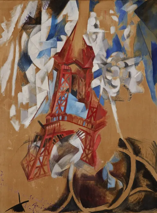 Framed Print : La Tour Eiffel (The Eiffel Tower). Creator: Delaunay, Robert (1885-1941) Framed Print : La Tour Eiffel (The Eiffel Tower). Creator: Delaunay, Robert (1885-1941)