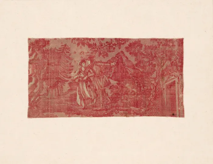 Framed Print : La Treve de Dieu (Gods Truce) (Furnishing Fabric), France, c. 1820 Framed Print : La Treve de Dieu (Gods Truce) (Furnishing Fabric), France, c. 1820