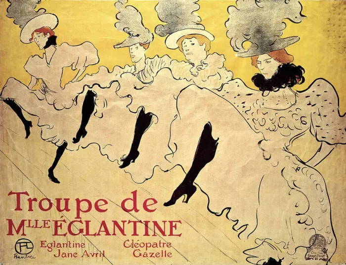 Framed Print : La Troupe de Mademoiselle Eglantine, 1895. 1895. Creator: Henri de Toulouse-Lautrec Framed Print : La Troupe de Mademoiselle Eglantine, 1895. 1895. Creator: Henri de Toulouse-Lautrec