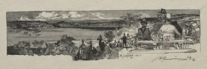 Framed Print : La Vallee de la Solle. Creator: Auguste Louis Lepere (French, 1849-1918) Framed Print : La Vallee de la Solle. Creator: Auguste Louis Lepere (French, 1849-1918)