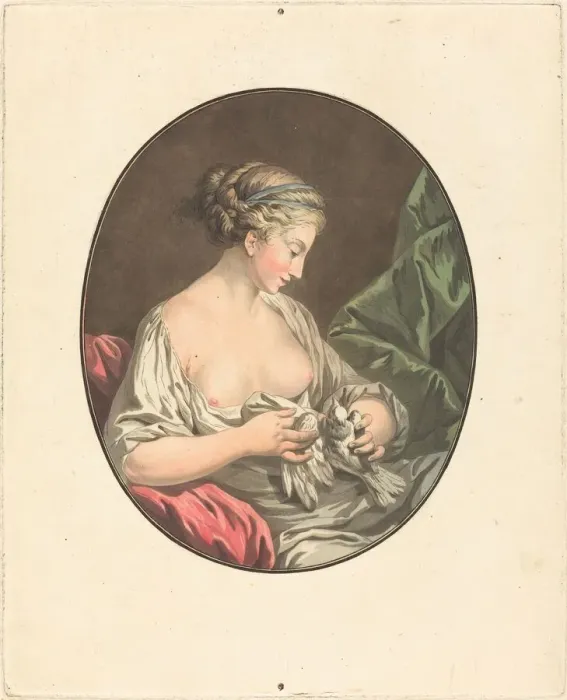 Framed Print : La Venus aux colombes. Creator: Jean Francois Janinet Framed Print : La Venus aux colombes. Creator: Jean Francois Janinet