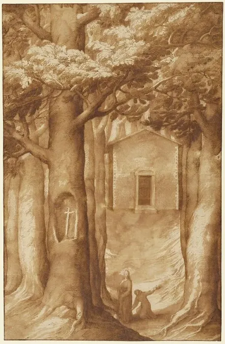 Framed Print : La Verna: The Chapel of the Blessed Giovanni della Verna, 1607. Creator: Jacopo Ligozzi Framed Print : La Verna: The Chapel of the Blessed Giovanni della Verna, 1607. Creator: Jacopo Ligozzi