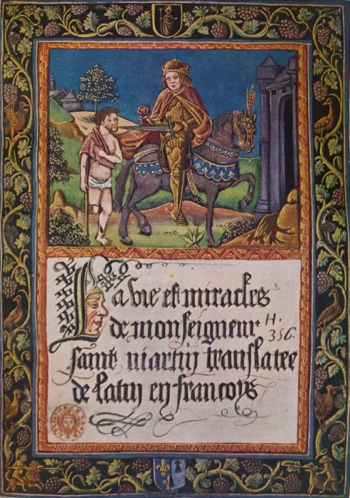 Framed Print : La vie et miracles de monseigneur saint Martin, 1496 (1947) Framed Print : La vie et miracles de monseigneur saint Martin, 1496 (1947)