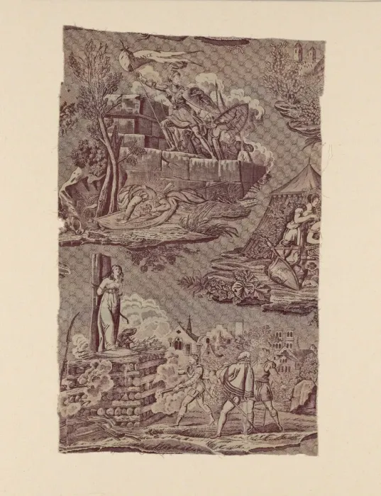 Framed Print : La Vie de Jeanne d Arc (The Life of Joan of Arc) (Furnishing Fabric), France, c. 1815 Framed Print : La Vie de Jeanne d Arc (The Life of Joan of Arc) (Furnishing Fabric), France, c. 1815