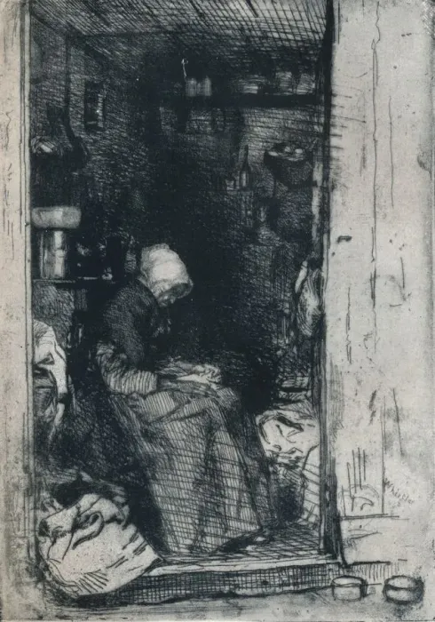 Framed Print : La Vieille aux Loques, 1858 (1903-1904). Artist: James Abbott McNeill Whistler Framed Print : La Vieille aux Loques, 1858 (1903-1904). Artist: James Abbott McNeill Whistler
