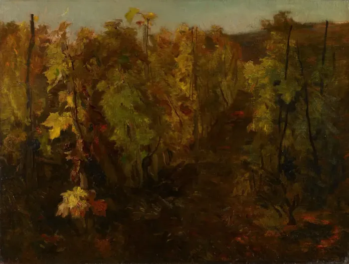 Framed Print : La Vigne [The Vine], 1860-1863. Creator: Charles Francois Daubigny