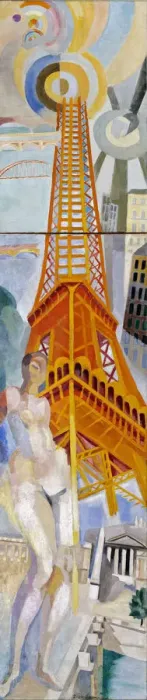 Framed Print : La Ville de Paris, la Femme et la Tour Eiffel, 1925. Creator: Delaunay, Robert (1885-1941) Framed Print : La Ville de Paris, la Femme et la Tour Eiffel, 1925. Creator: Delaunay, Robert (1885-1941)