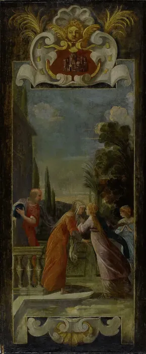 Framed Print : La Visitation, between 1632 and 1634. Creator: Jean de Saint-Igny Framed Print : La Visitation, between 1632 and 1634. Creator: Jean de Saint-Igny