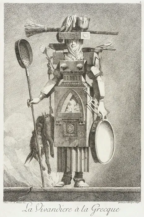 Framed Print : La Vivandière à la Grecque, 1771. Creator: Bossi Framed Print : La Vivandière à la Grecque, 1771. Creator: Bossi