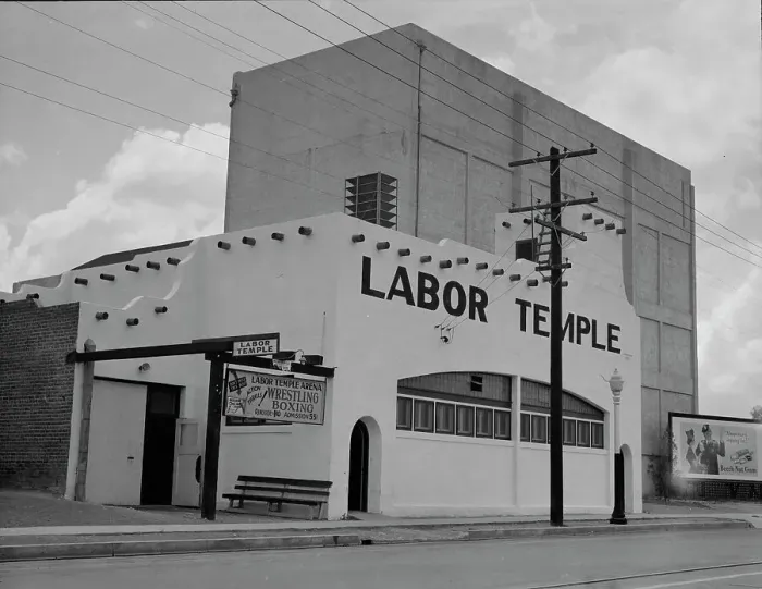 Framed Print : Labor Temple, Tucson, Arizona, 1937. Creator: Dorothea Lange Framed Print : Labor Temple, Tucson, Arizona, 1937. Creator: Dorothea Lange