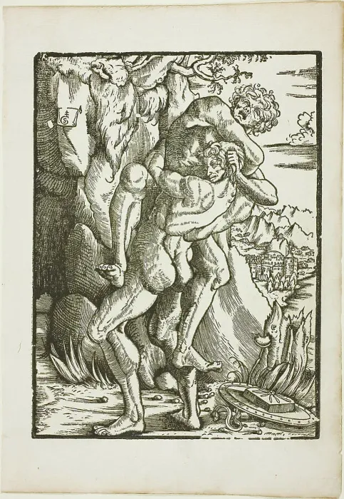 Framed Print : The Labors of Hercules: Hercules and Antaeus, c. 1528. Creator: Gabriel Salmon Framed Print : The Labors of Hercules: Hercules and Antaeus, c. 1528. Creator: Gabriel Salmon