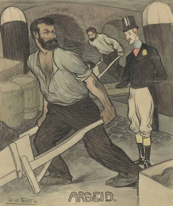 Framed Print : Labour, 1899. Creator: Jan de Waardt Framed Print : Labour, 1899. Creator: Jan de Waardt