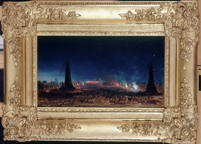 Framed Print : Labour Day, at Champ-de-Mars, May 21, 1848. Creator: Hippolyte Victor Valentin Sebron