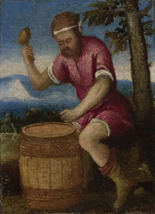Framed Print : The Labours of the Months: April, c. 1580. Artist: Italian master Framed Print : The Labours of the Months: April, c. 1580. Artist: Italian master