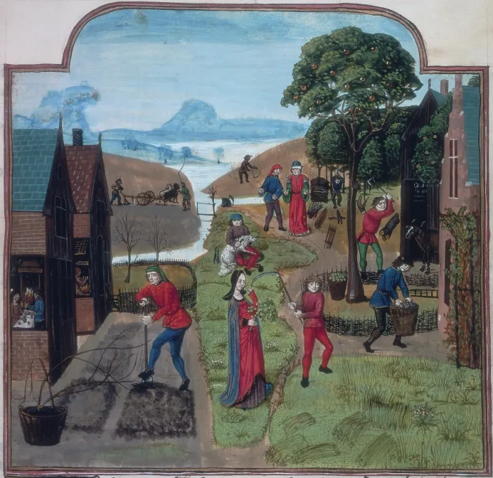 Framed Print : Labours of the Months, c1475-c1500. Creator: Unknown Framed Print : Labours of the Months, c1475-c1500. Creator: Unknown