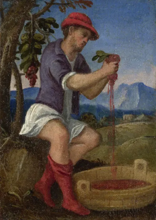 Framed Print : The Labours of the Months: September, c. 1580. Artist: Italian master Framed Print : The Labours of the Months: September, c. 1580. Artist: Italian master