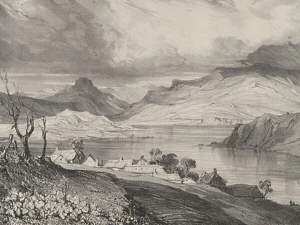 Lac d Aidat, 1831. Creator: Godefroy Engelmann