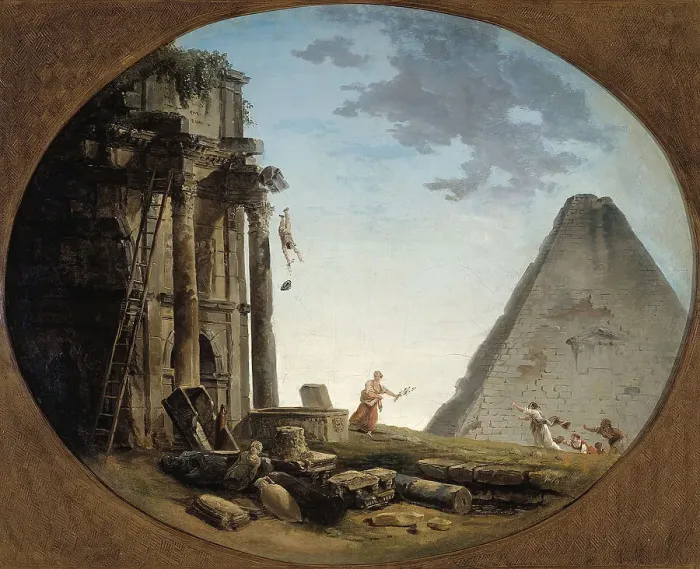 Framed Print : L'Accident, between 1790 - 1804. Creator: Hubert Robert Framed Print : L'Accident, between 1790 - 1804. Creator: Hubert Robert