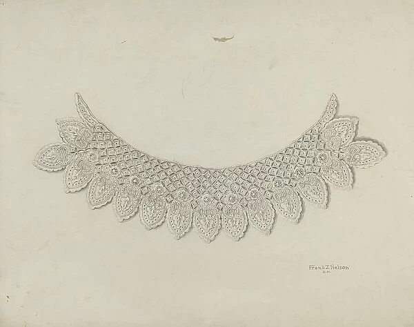 Lace Collar, c. 1938. Creator: Frank Nelson