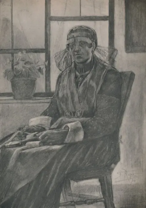 Framed Print : The Lacemaker, 1946. Artist: Felicien Joseph Victor Rops Framed Print : The Lacemaker, 1946. Artist: Felicien Joseph Victor Rops