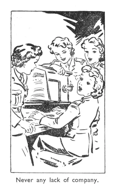 Framed Print : Never any lack of company, 1940 Framed Print : Never any lack of company, 1940