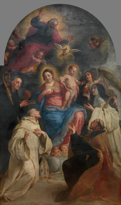 Framed Print : Lactatio of Saint Bernard of Clairvaux, 1649-1669. Creator: Gaspar de Crayer Framed Print : Lactatio of Saint Bernard of Clairvaux, 1649-1669. Creator: Gaspar de Crayer