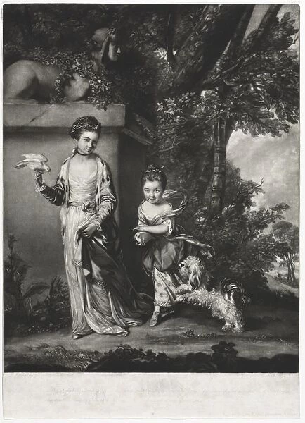 The Ladies Amabel and Mary Jemima Yorke, c. 1761. Creator: Edward Fisher (British, 1722-1785)