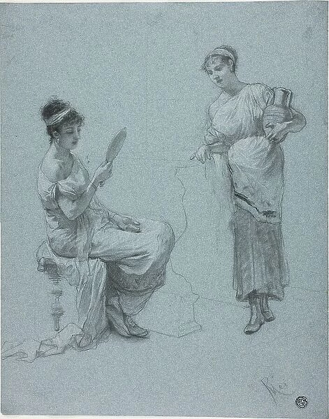 Two Ladies of Ancient Rome, c.1893. Creator: Paolo Mei
