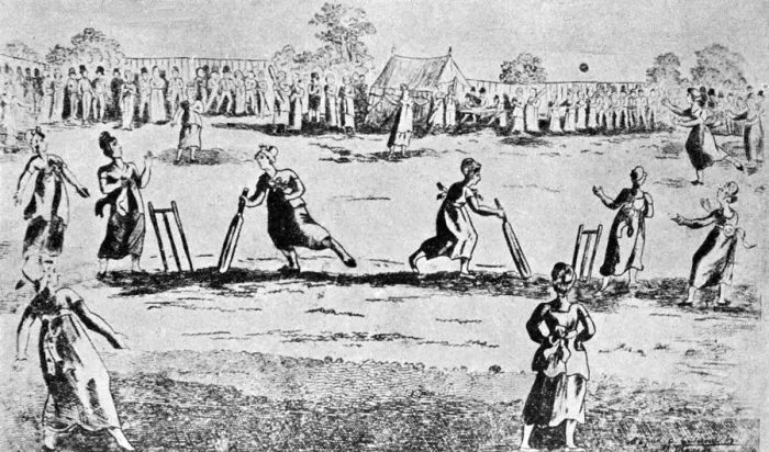 Framed Print : A ladies cricket match, Newington Green, Islington, London, 1811 (1912) Framed Print : A ladies cricket match, Newington Green, Islington, London, 1811 (1912)