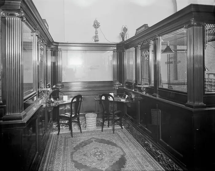 Framed Print : Ladies dept. 34th St. [Thirty-fourth Street] National Bank, New York City, between 1900 and 1910. Creator: Unknown