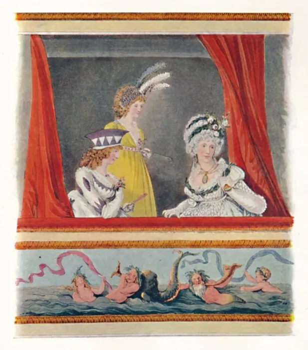Framed Print : Ladies In Evening Dress, 1796, (1904) Framed Print : Ladies In Evening Dress, 1796, (1904)