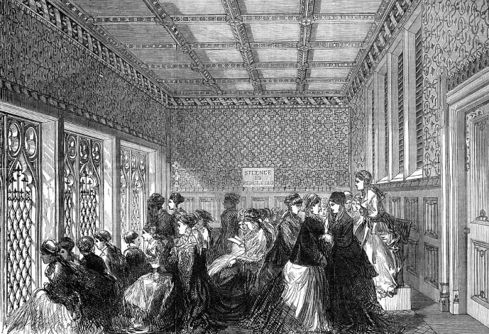 Framed Print : The Ladies Gallery, House of Commons, 1870. Creator: Unknown Framed Print : The Ladies Gallery, House of Commons, 1870. Creator: Unknown