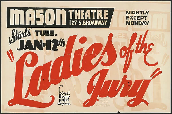 Ladies of the Jury, Los Angeles, 1937. Creator: Unknown