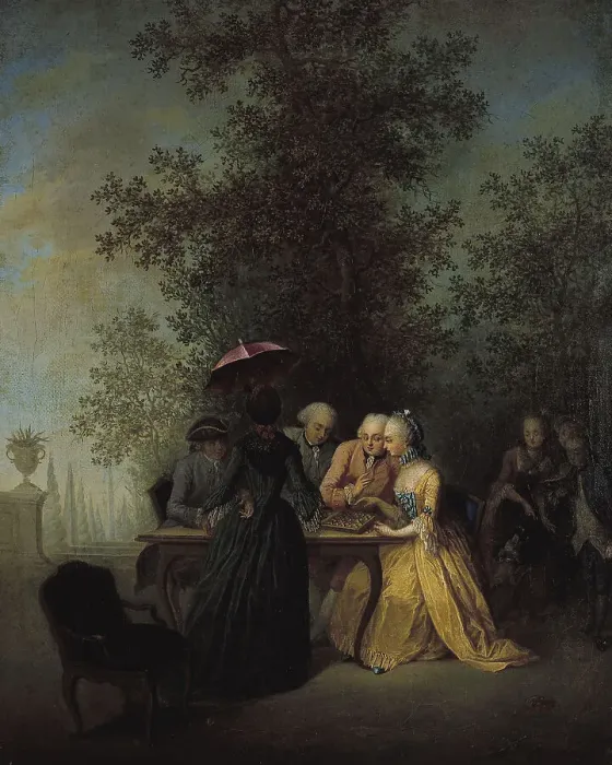 Framed Print : The ladies party, c1765. Creator: Michel Barthelemy Ollivier Framed Print : The ladies party, c1765. Creator: Michel Barthelemy Ollivier