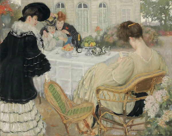 Ladies taking tea, 1902. Creator: Caro-Delvaille, Henry (1876-1928)